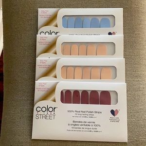 Color Street Nail Polish Strips - 4 sets